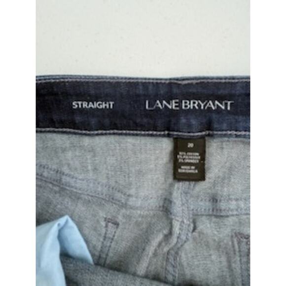 Lane Bryant High-Rise Hem Frayed Straight Lg Wm  Sz 20 Jeans - Picture 5 of 7